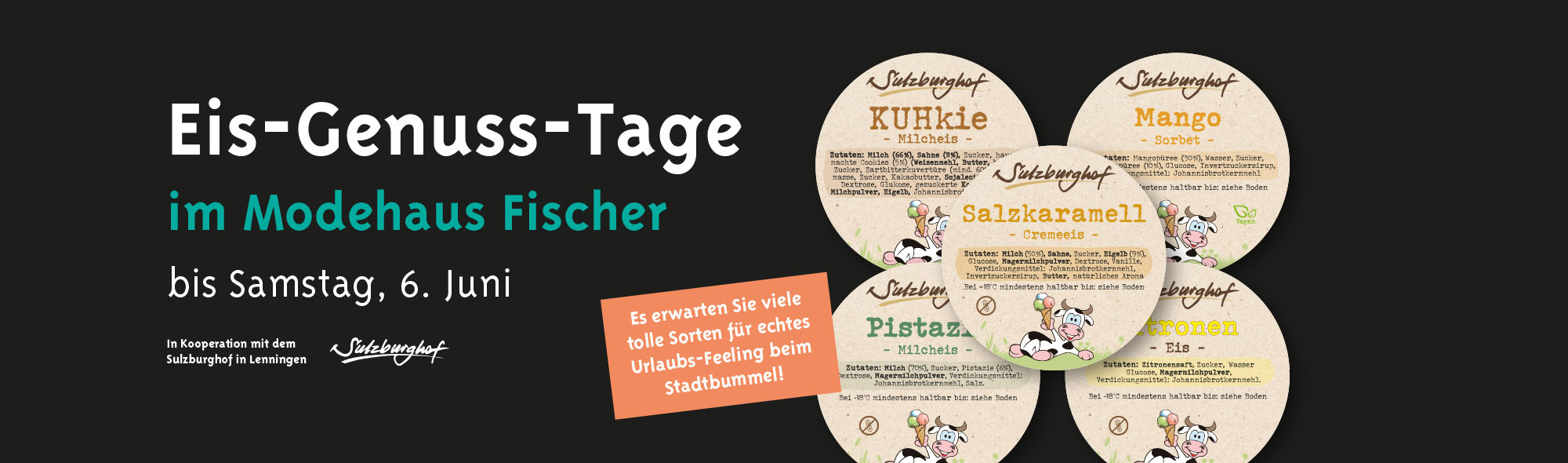 Fischer Männermode – Eis-Genuss-Tage